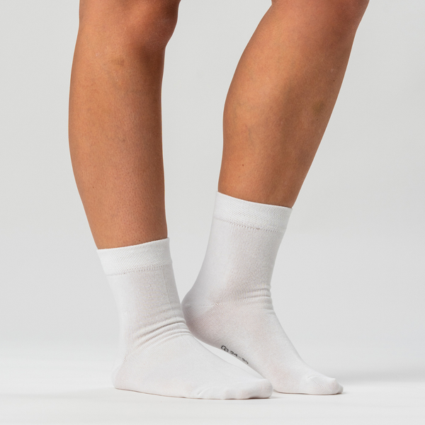 10 pairs of bamboo socks low cut white/dark grey