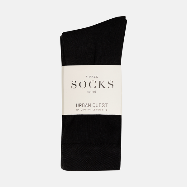 Black bamboo socks 5 pack