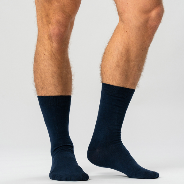 10 pairs of bamboo socks low cut white/navy