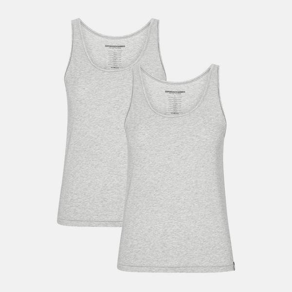 Gray bamboo tank top - 2 pack