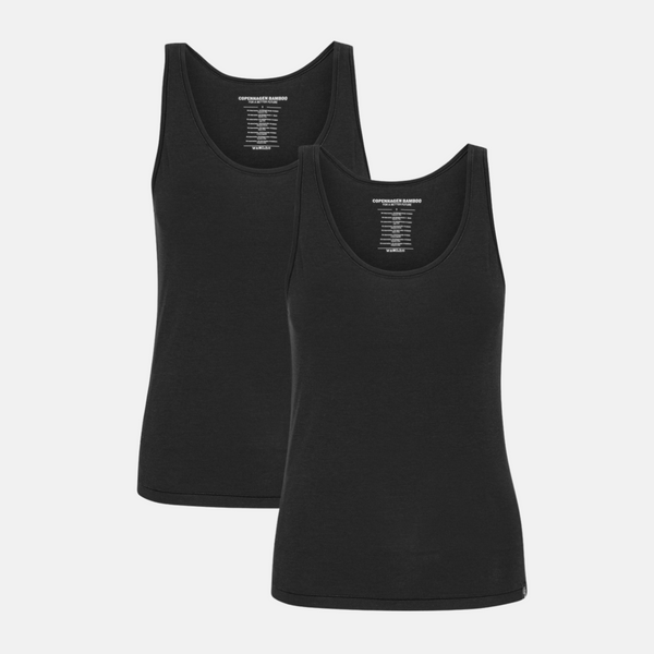Black Bamboo Tank Top 2-Pack