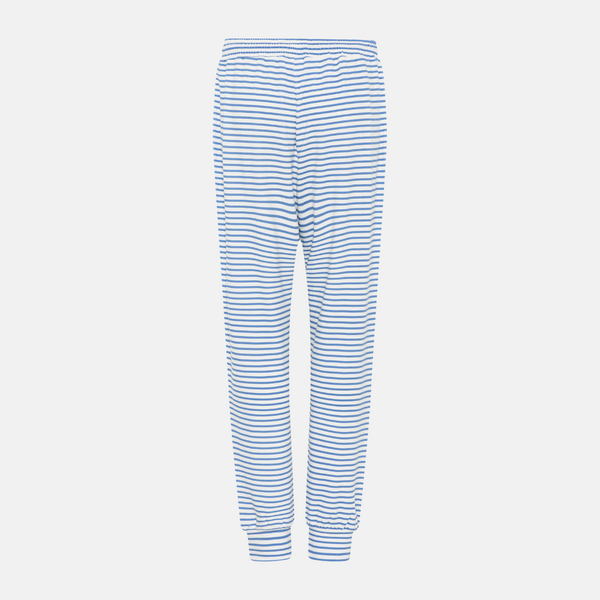 Betty bamboo night pants - light blue striped