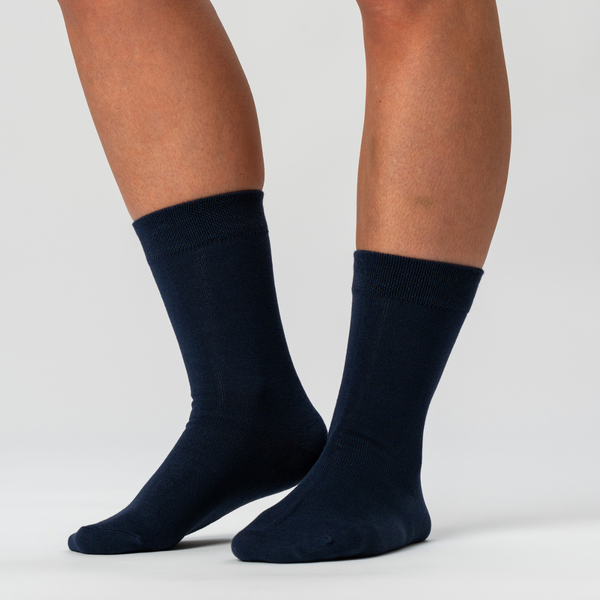 10 pairs of navy bamboo socks