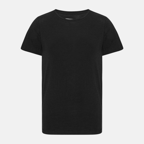 Black slim fit crew neck bamboo T-shirts - 2 pack