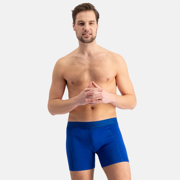 Rico bamboo underpants - Grey - melange blue - Blue 3 pack