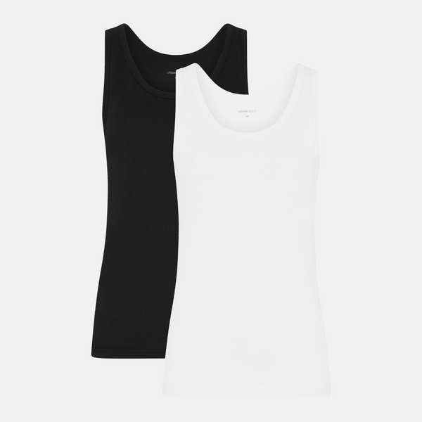 2-Pack Bamboo Tank Top - Black-white