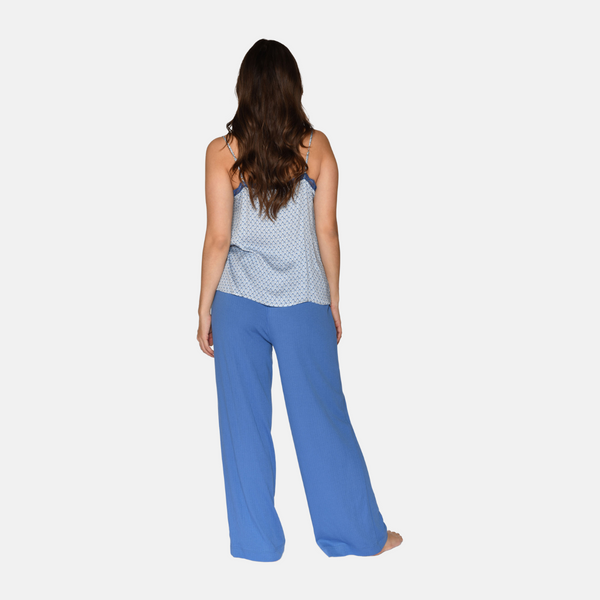 Amy bamboo loose pants - blue