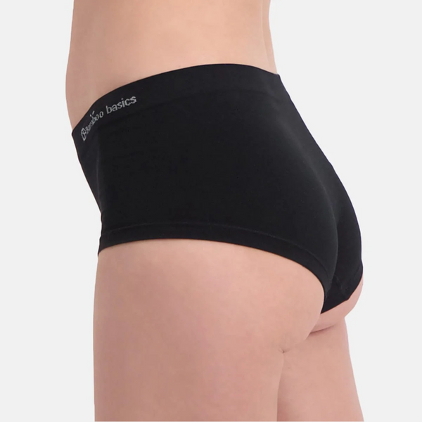 Sophie bamboo hipsters with narrow elastic edge - black 2 pack