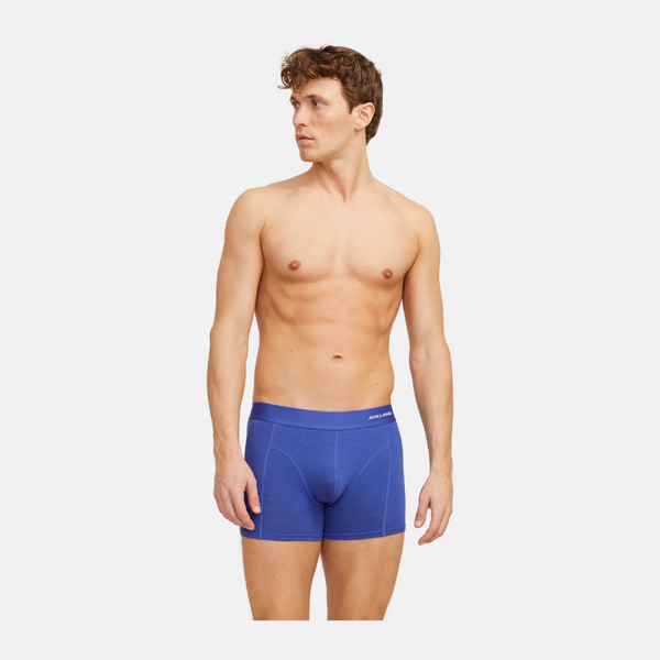 JACCREW bamboo underwear 3 pack in blue/petrol/navy