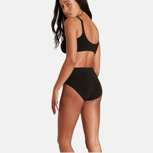 Black bamboo maxi panties