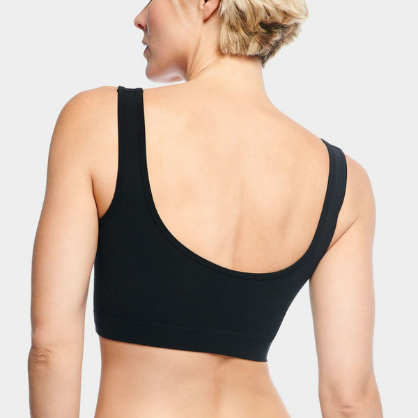 Nova bamboo bra without padding - black 2 pack