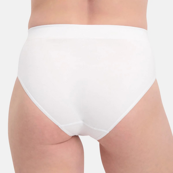 Belle bamboo maxi panties - white 3 pack