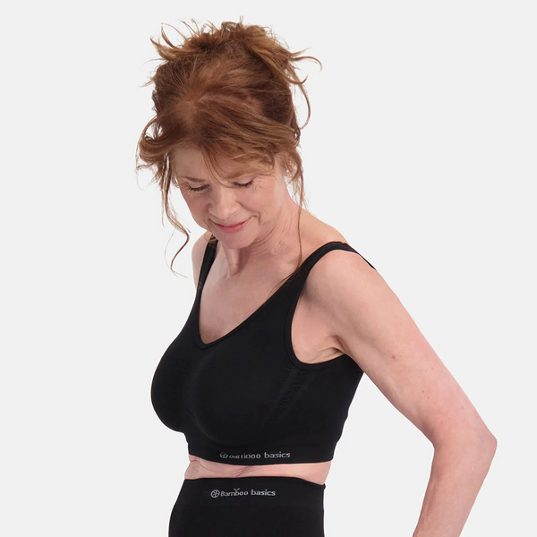 Nova bamboo bra without padding - black 2 pack