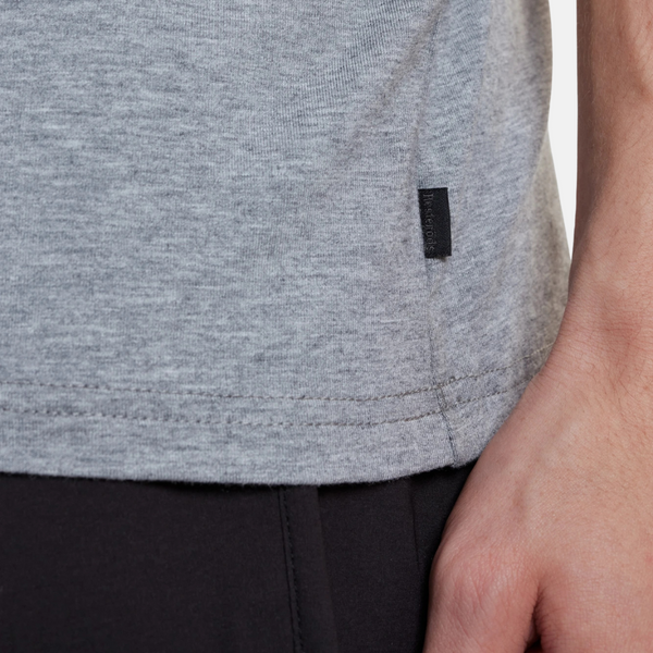 Light grey bamboo crew neck T-shirt