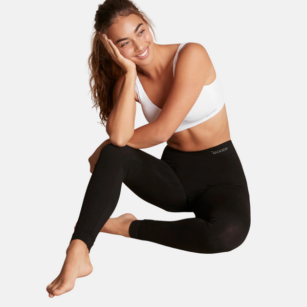 Black bamboo leggings