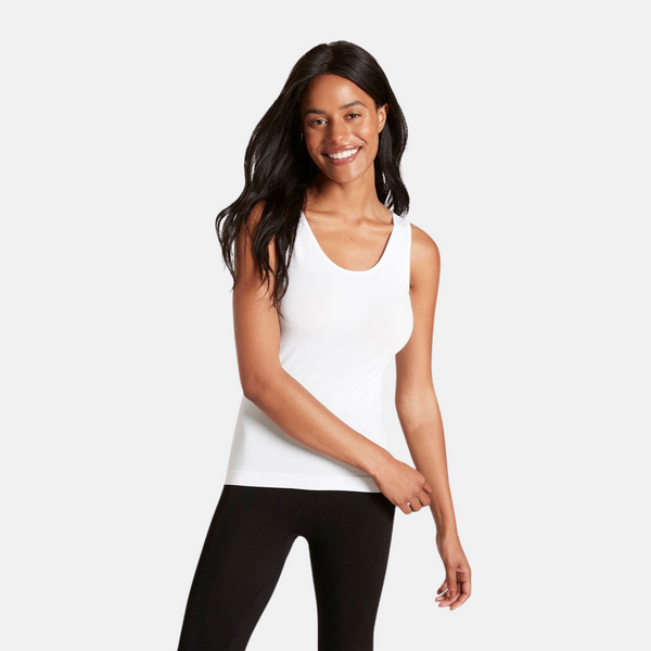 White bamboo tank top