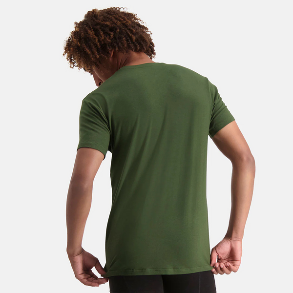 Ruben bamboo crew neck T-shirt - dark green 2 pack