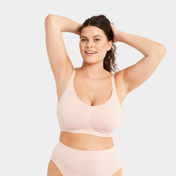 Bamboo bra for large busts - rose nude