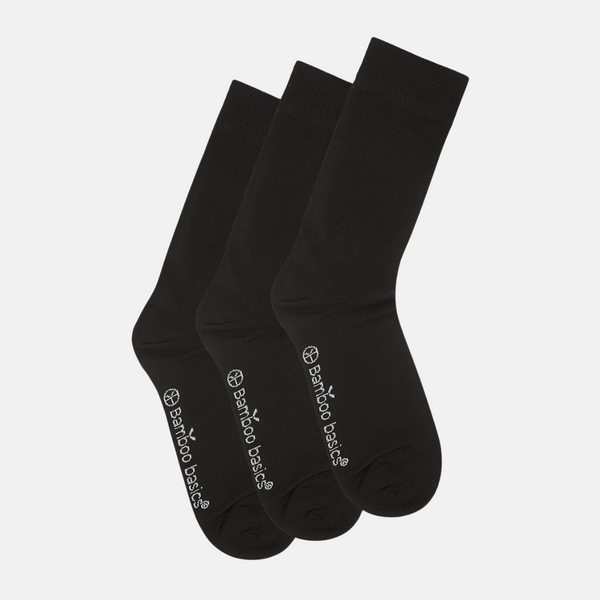 Beau bamboo socks - black 3 pack