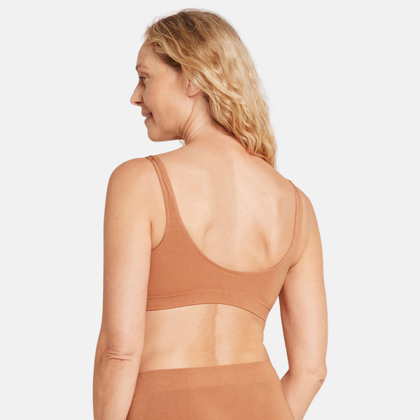 Pale nude bamboo bra without padding