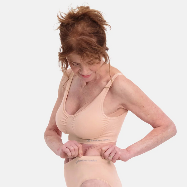 Fleur bamboo padded non-wired bra - rose nude