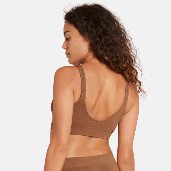 Tan nude bamboo bra without padding