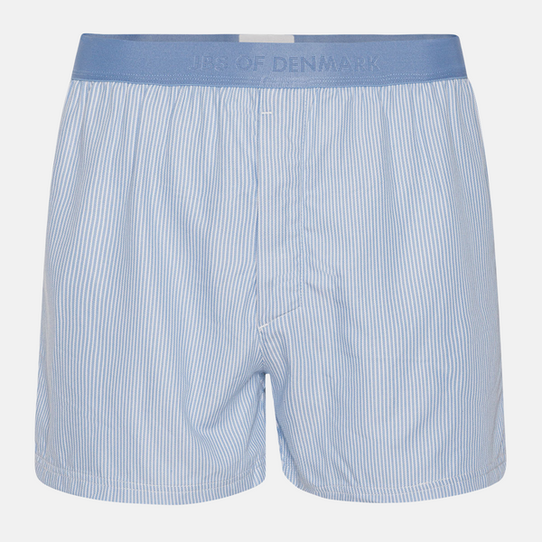 2 pairs of light blue striped bamboo boxer shorts