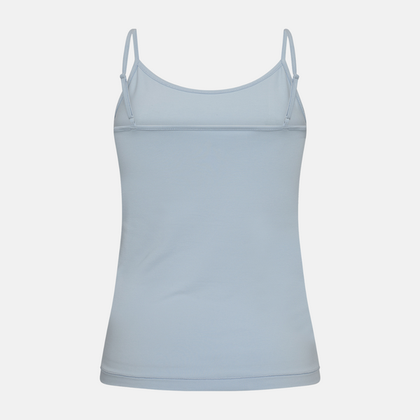 Light blue bamboo top with thin strap