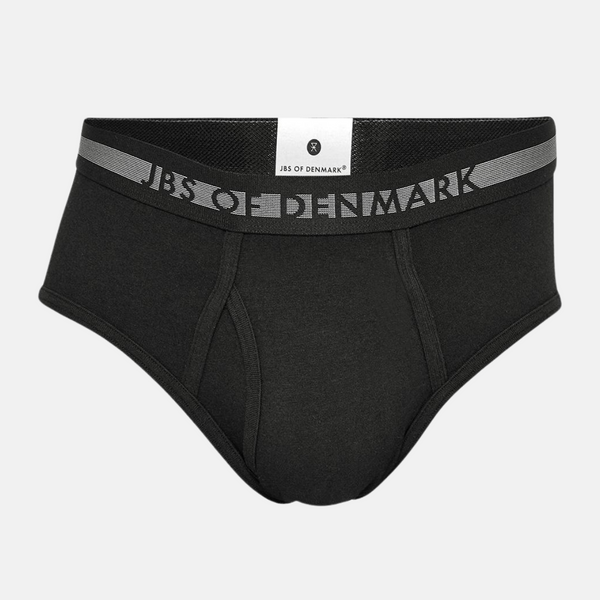 2 pack black bamboo men's briefs with fly