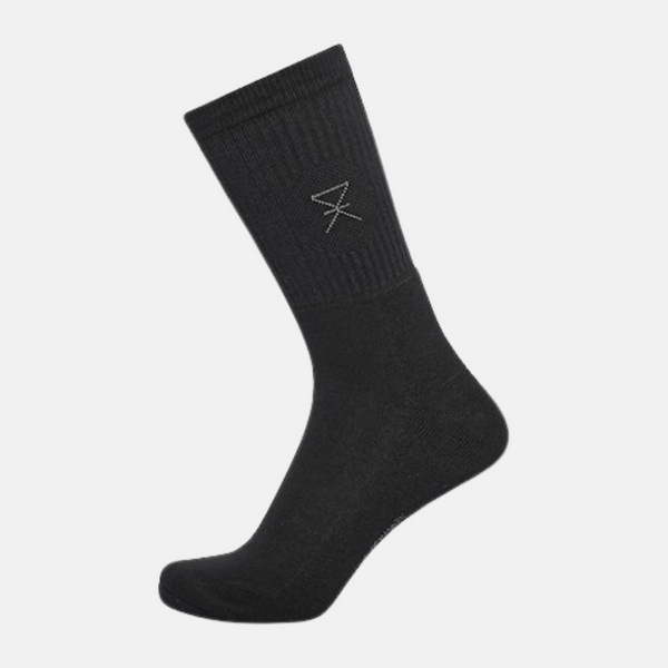 2 pairs of bamboo tennis socks in black