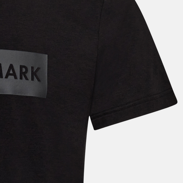 Black bamboo T-shirt with logo