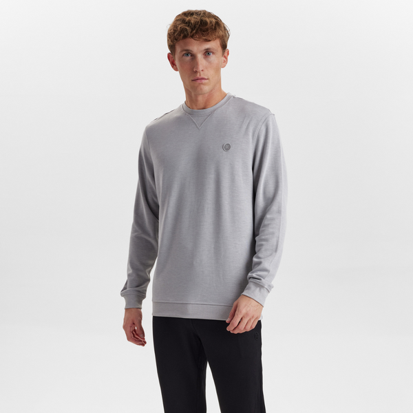 Light grey badge bamboo sweatshirt