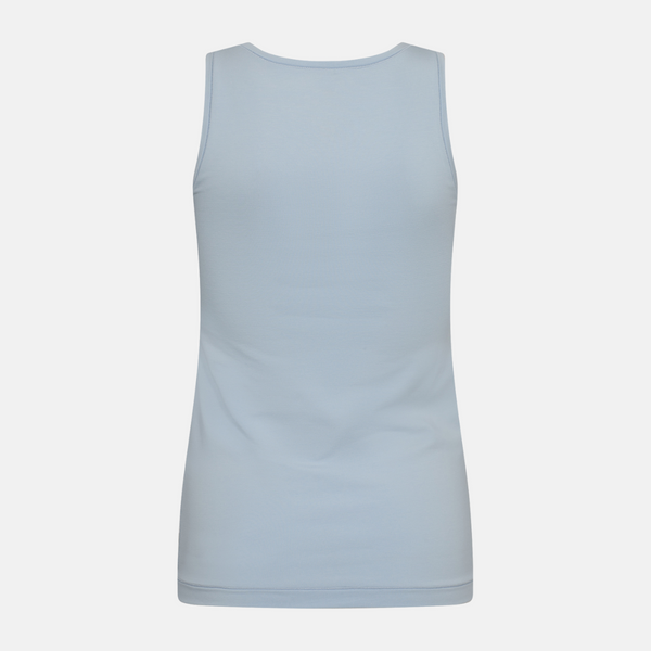 Light blue bamboo tank top with wide strap