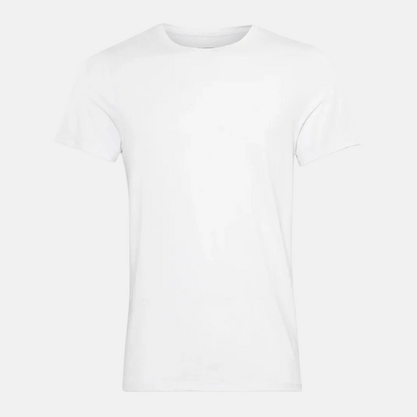 2 white slim fit bamboo crew neck T-shirt