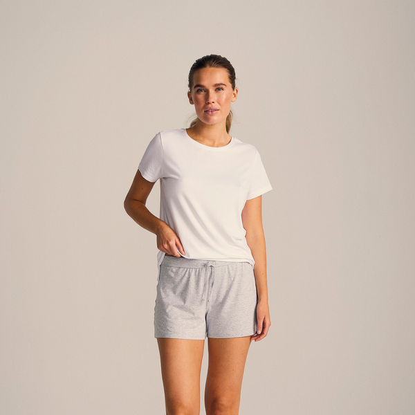 Light grey bamboo shorts