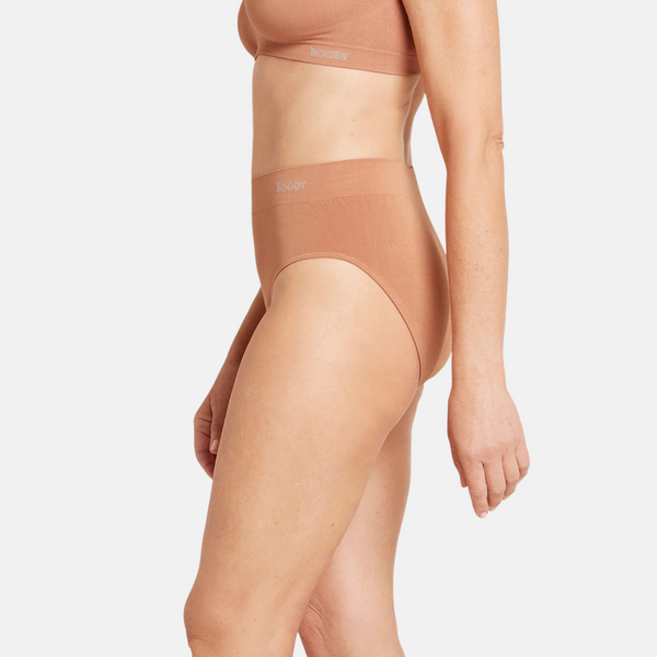 Pale nude bamboo maxi panties