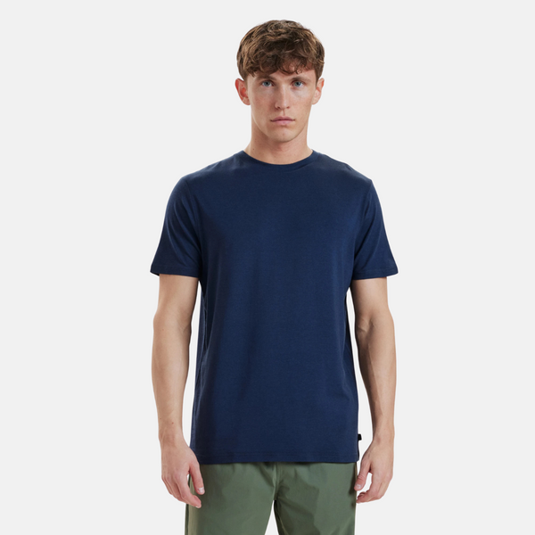 Navy bamboo crew neck T-shirt