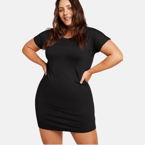 Black bamboo nightgown