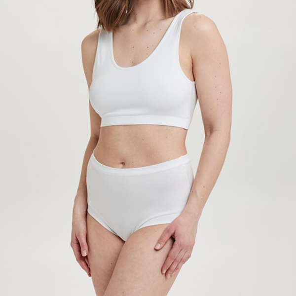 3 pack white bamboo maxi panties