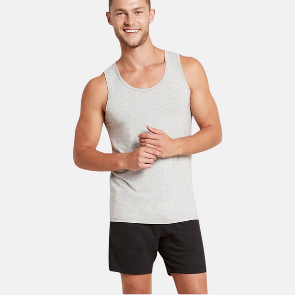 Bamboo tank top light grey