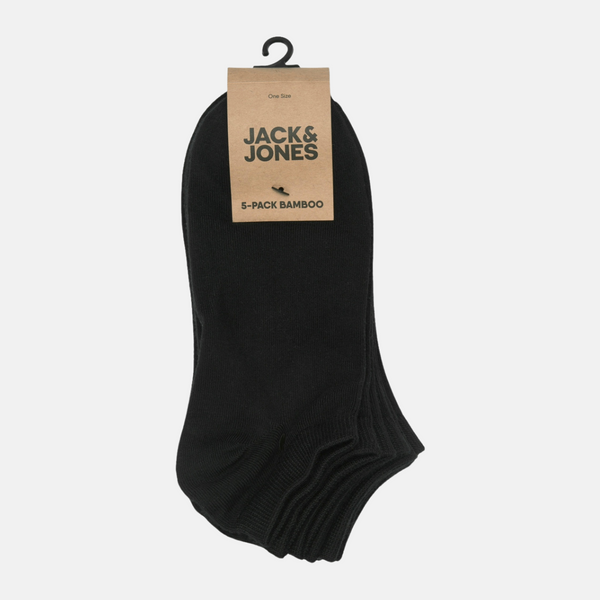 JACBASIC Bamboo ankle socks black 5 pack