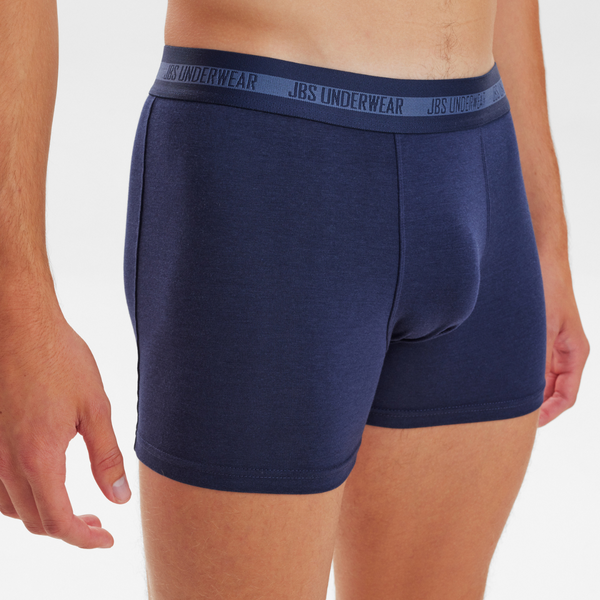 3 pairs of bamboo underwear black - navy - gray