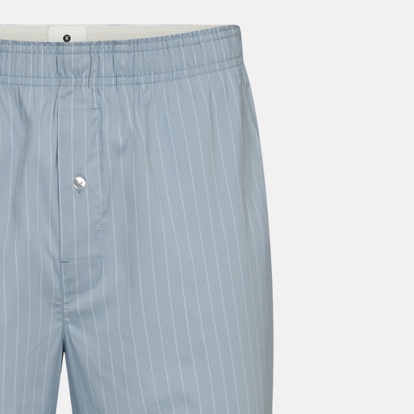 2-pack light blue bamboo poplin boxer shorts