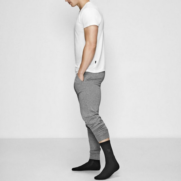 2 pairs of bamboo tennis socks in black