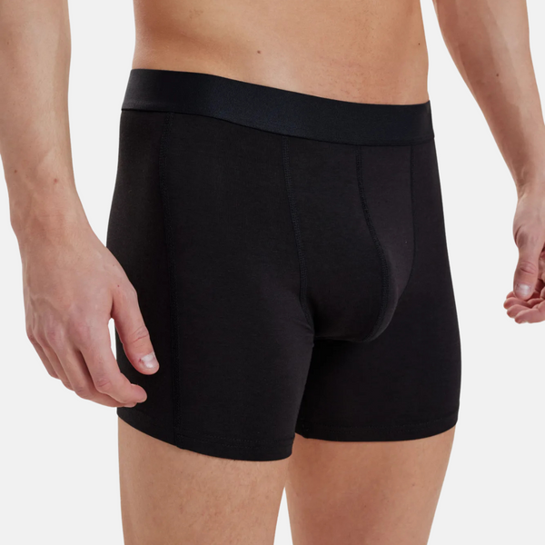 3 pairs of black bamboo long-leg briefs