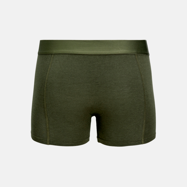 JACBASIC bamboo underpants 3 pack in green/blue/black