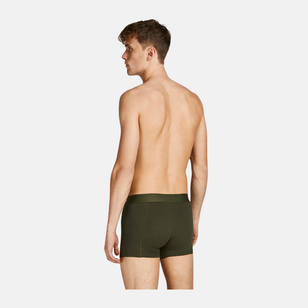 JACBASIC bamboo underpants 3 pack in green/blue/black