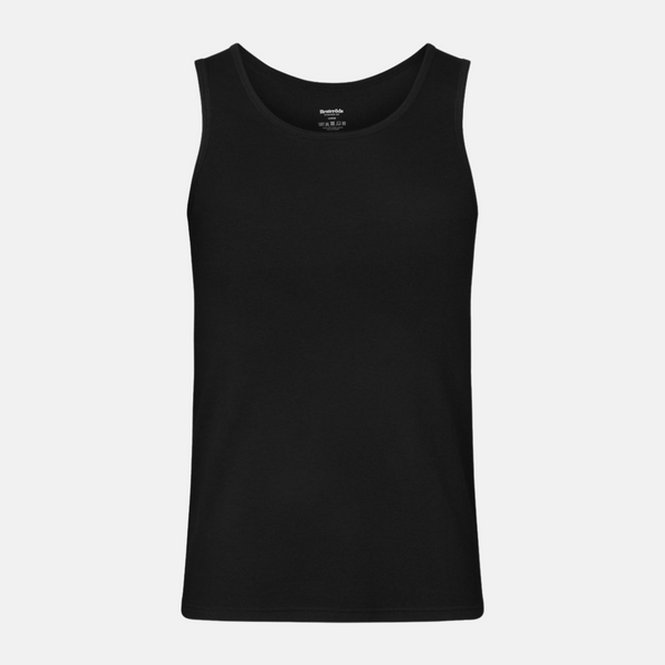 2 black ribbed bamboo tank tops
