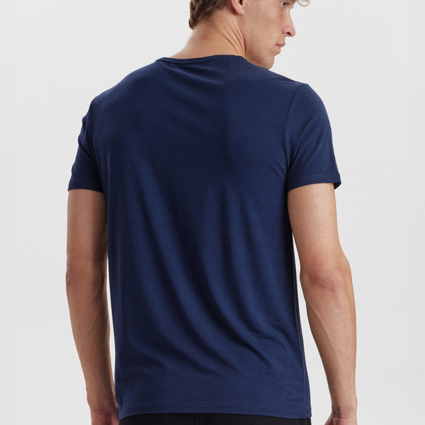 Navy crew neck bamboo T-shirt