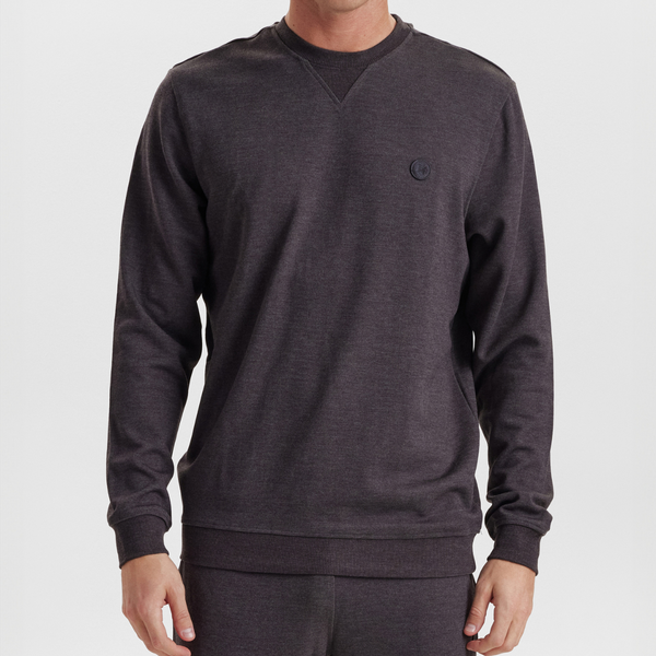Dark grey badge bamboo sweatshirt
